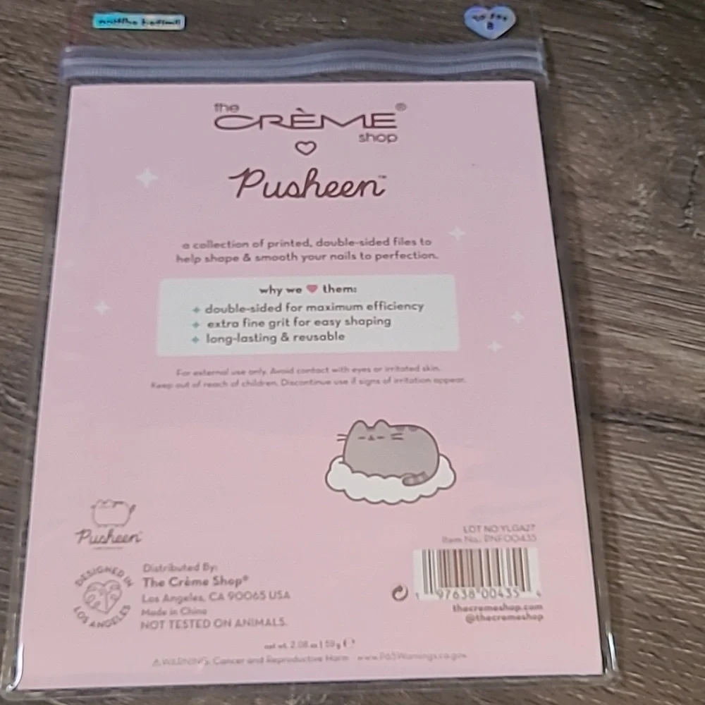 The Creme SHOP Pusheen Purrrty Smooth Nail File Set - Pink